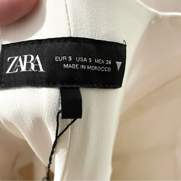 NWT! Zara White Corset Minimalist Coquette Formal Bridal Mini Dress Small - Picture 8 of 11